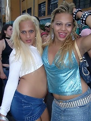 naked shemales at the streets of Sao Paulo posing
